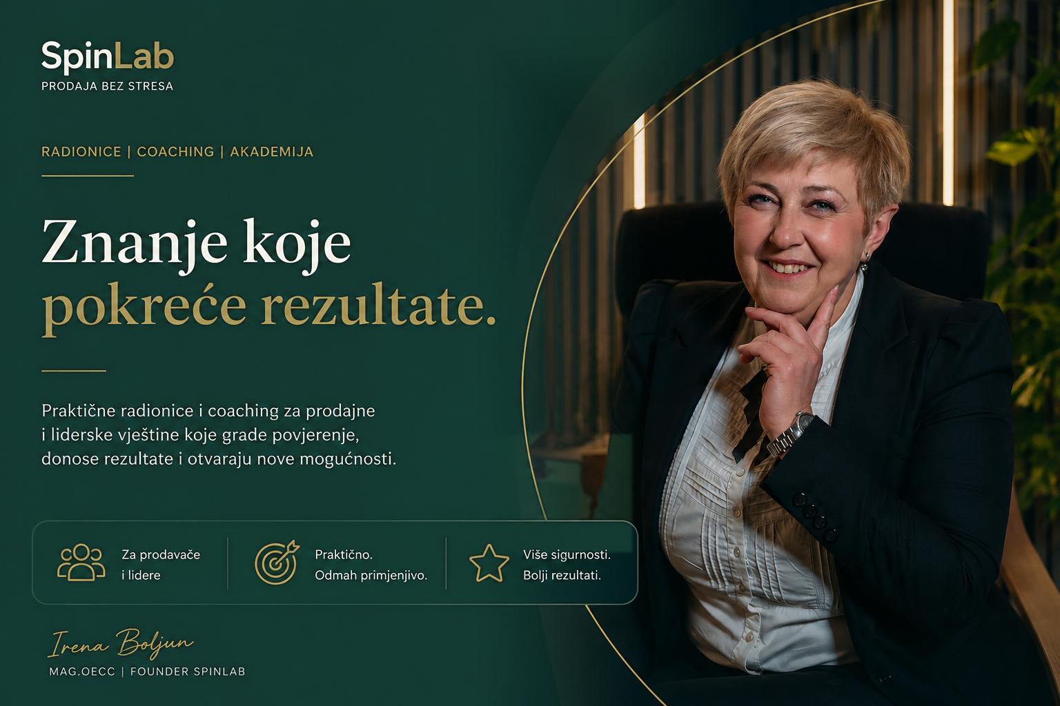 Irena Boljun, SpinLab, liderska akademija